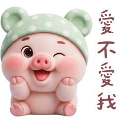 小豬豬：我愛你 你也愛我❤️