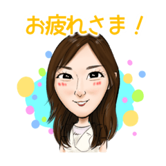 さよのほんわかにがおえスタンプ