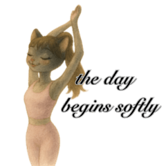 優雅な黒猫・休日のリラックス編