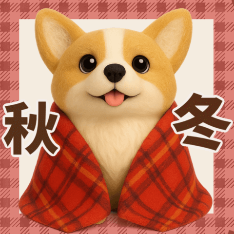 【秋冬】毛茸茸柯基的心情便