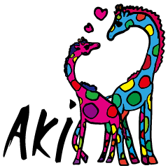 Giraffe Carnival Color Sticker