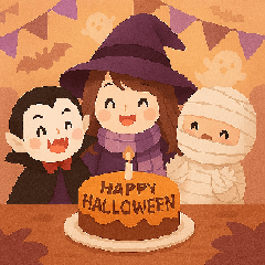 Little Witch Halloween Day.