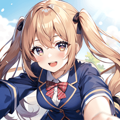 Girl with star-shaped pupils