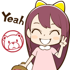 Himari and Kuma Sticker