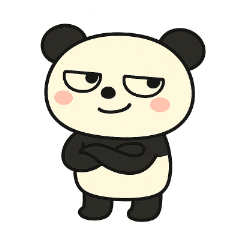 Grumpy Cute Panda