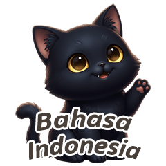 [ID] Black Cat Stickers 1