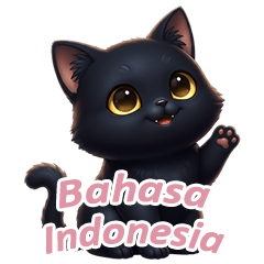 [ID] Black Cat Stickers 2