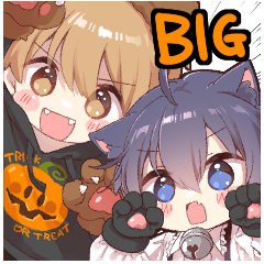 (Bigsticker)Boy of a black cat (M&A)