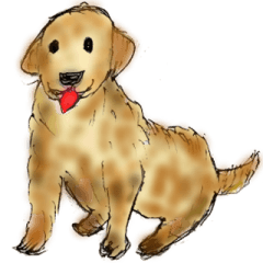 ラブラドールの挨拶スタンプ