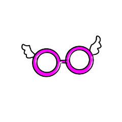 メガネ＆サングラス〜ミニ羽付き