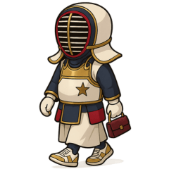 Kendo Fashion Samurai Stickers
