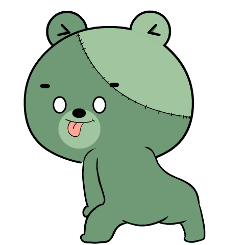 Zombie Bear 2 : Pop-up stickers