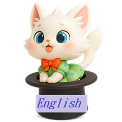 ピーチの文字スタンプ（EN)