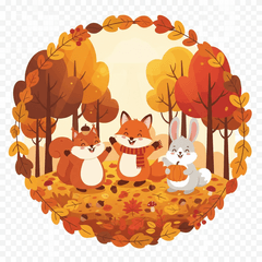 A fall-themed reply stickers β LINE stickers | LINE STORE