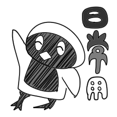 Penguin Japanese Greeting