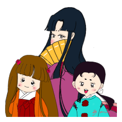 二人の姫君と弟君　扇の巻