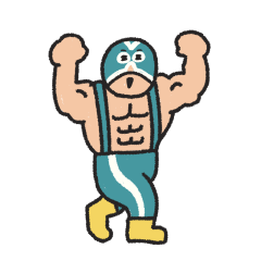 manpukushouten no wrestler sticker