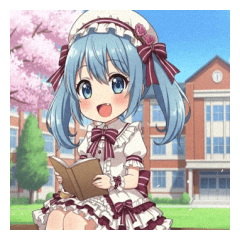 Cute sister's campus life