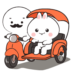 Adorable Rabbit 11 : Pop-up stickers