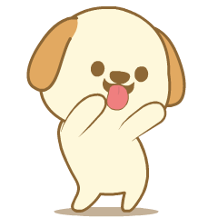 Chibi Dog : Effect stickers