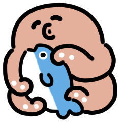 章魚的假期動畫貼紙