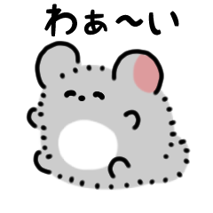 毛茸茸的龍貓貼紙（日文）