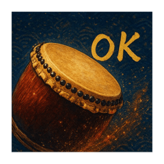 Jiwa Jepang! Stempel drum Jepang