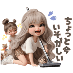 ママの毎日！育児スタンプ♡