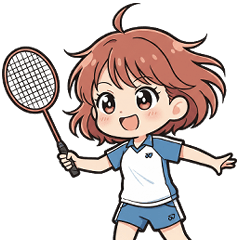 バドミントン部の女子