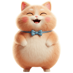 Cute a chubby Cat