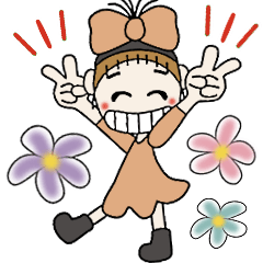 おちゃめの毎日送れる♡元気が出るスタンプ