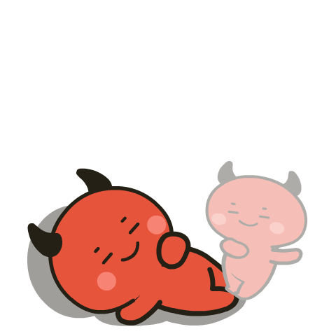 Cute Red Devil 4 : Pop-up stickers