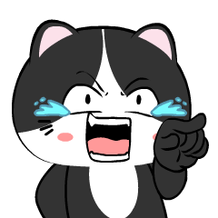 Baby Tuxedo Cat 11 :Animated Stickers