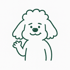 Kansai Poodle: Funny Talk Stickers