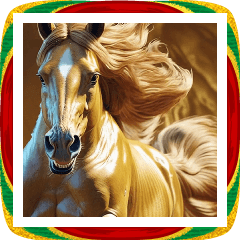 飛び出す★金の馬【2026お正月】【午年】