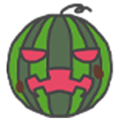 Halloween a little watermelon