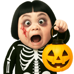 หน้าตลก มิส 64 ฮาโลวีน (No text)