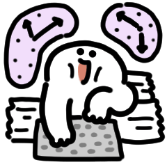 Smiley Man Status Report Anime Sticker