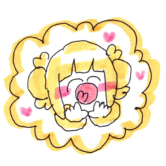 世界一かあいいトガヒミコの手描きスタンプ