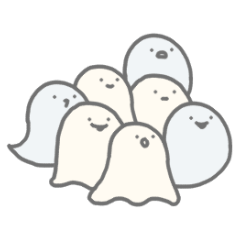 Chill ghost stickers