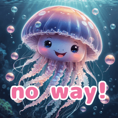 The jellyfish are colorful and cute.