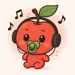 可愛蘋果寶寶的小表情