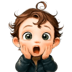 Cute little character animated stickers