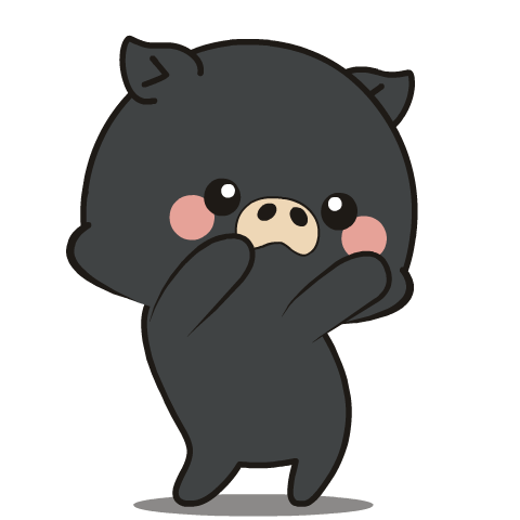 Black Pig : Pop-up stickers