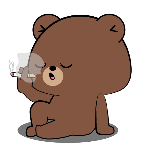 Cute Weird Bear 3 : Pop-up stickers