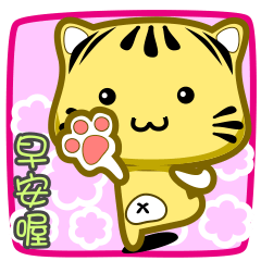 Cute striped cat. CAT45