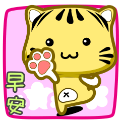 Cute striped cat. CAT73