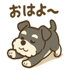 Cozy Winter Schnauzer