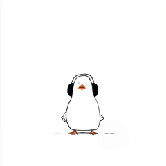 Chill Duck with Headphones