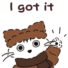 ダウンを着た動物たち 秋冬 英語 english